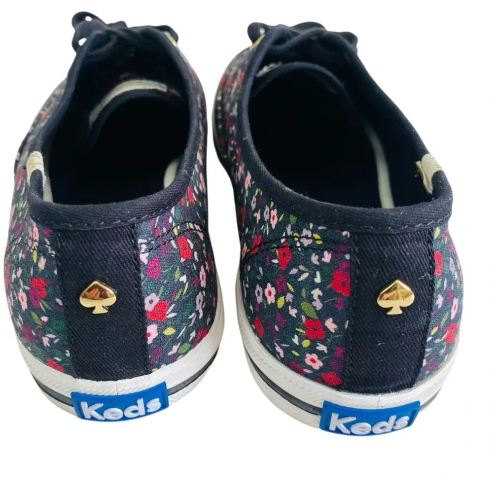 Keds x Kate Spade Ditsy Floral Lace Up Sneakers Size 8.5 - Picture 3 of 7
